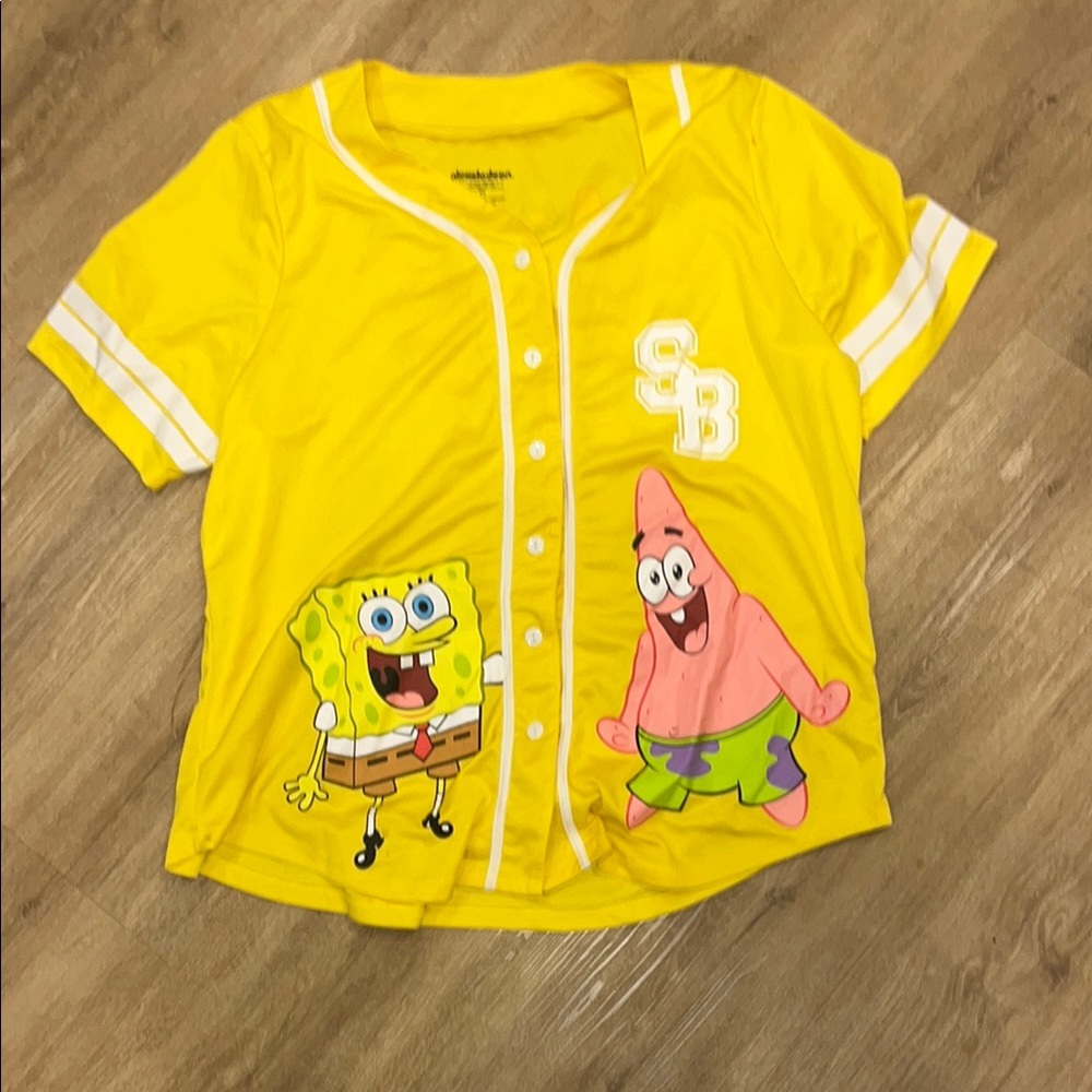 SpongeBob SquarePants Kids Yellow Baseball Jersey